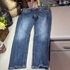 Miss Me Women's Skinny Jeans - Dark Blue